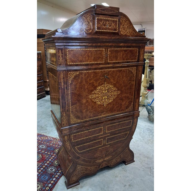 Tulip Secretary Desk with Drop-Front, 1950s For Sale - Image 13 of 18