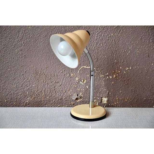 Vintage Style Beige Desk Lamp from Aluminor, 1970s For Sale - Image 11 of 11