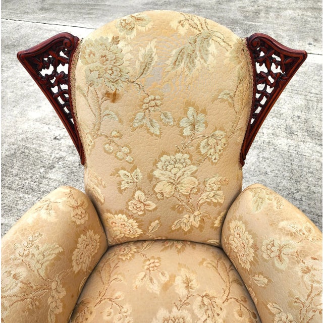 Grosfeld House Armchairs Rosewood Antique Set of 2 For Sale - Image 10 of 17