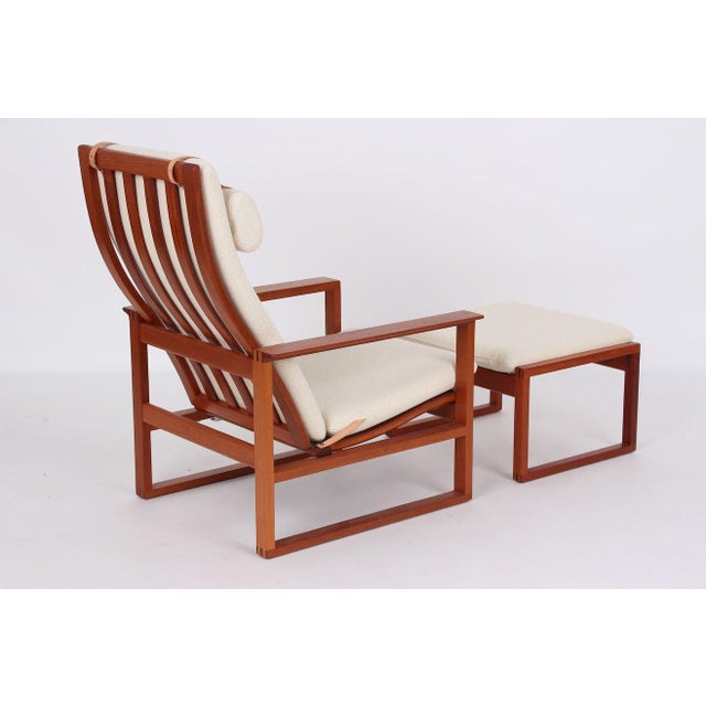 1980s Vintage Model 2254 and 2248 Mahogany Seating by Børge Mogensen for Fredericia, 1960s, Set of 2 For Sale - Image 5 of 13