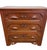 1970s 1970s French Provincial Style Three-Drawer Chest With Carved Leaf Motifs and Dovetail Joinery For Sale - Image 5 of 9