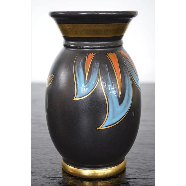 Bauhaus Art Deco Model 9505 Ceramic Vase, 1920s For Sale - Image 3 of 7