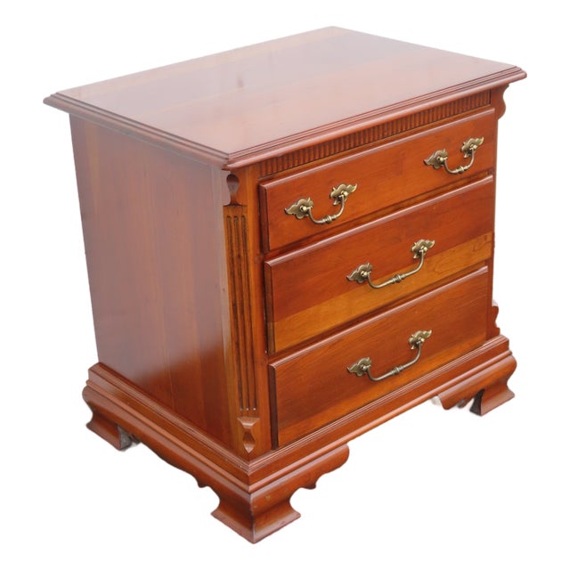 Tell City Dowry Solid Cherry Nightstands End Side Bedside Table 6899 For Sale