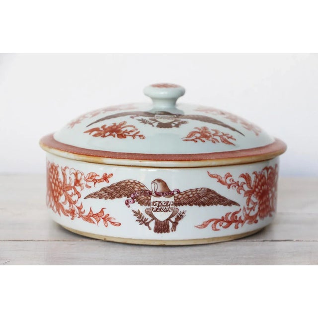 Chinese Export American Armorial Porcelain Tureen For Sale - Image 13 of 13