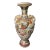 Antique Japanese Satsuma Ceramic Hand Painted Flower Vase, Signed For Sale
