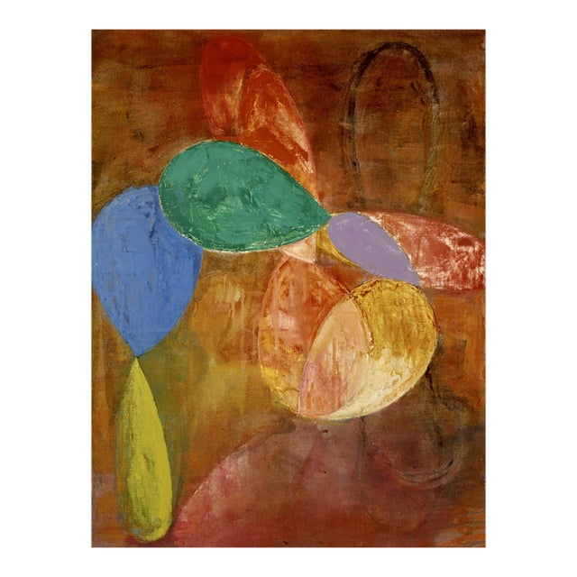 Contemporary Abstract Oil on Linen "Child’s Play" by Jean Feinberg For Sale