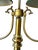 Monumental Vintage Brass Bouillotte Table Lamp With Custom Hunter Green Pleated Shades — Ralph Lauren / Visual Comfort For Sale - Image 12 of 15