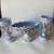 Antique Moser Glass Lusters: Bohemian Glass, White Cut-to-Blue, Hand-Painted For Sale - Image 12 of 13