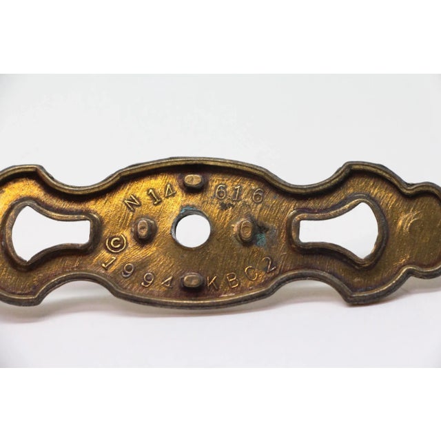 Late 20th Century Waldorf Astoria Brass Curtain Tie Back Plate For Sale - Image 4 of 4