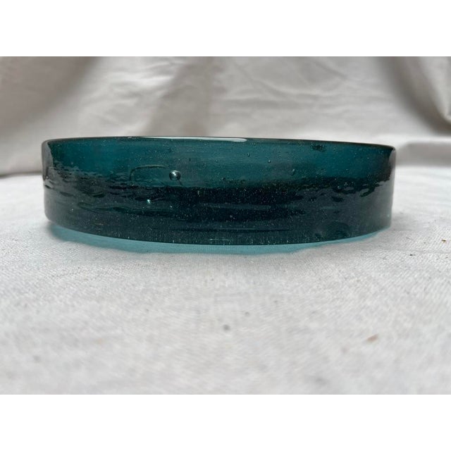 Glass Vintage Art Glass Vessel or Ashtray For Sale - Image 7 of 9