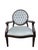 Vintage Louis XVI Style Medallion Back Armchairs Newly Reupholstered - Pair For Sale - Image 4 of 12