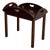 Vintage Scandinavian Mid Century Modern Transforming Wooden Tray Table For Sale