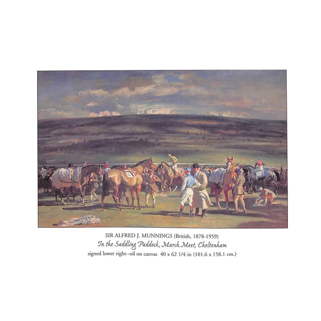 White Sir Alfred Munnings the Santa Anita Collection: An Exhibition at the National Horseracing Museum - July 24 Through September 27, 1998 For Sale - Image 8 of 10