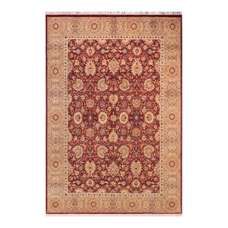 Shabby Chic Pak-Persian Red/Beige Wool Rug - 10'0'' X 14'8'' For Sale