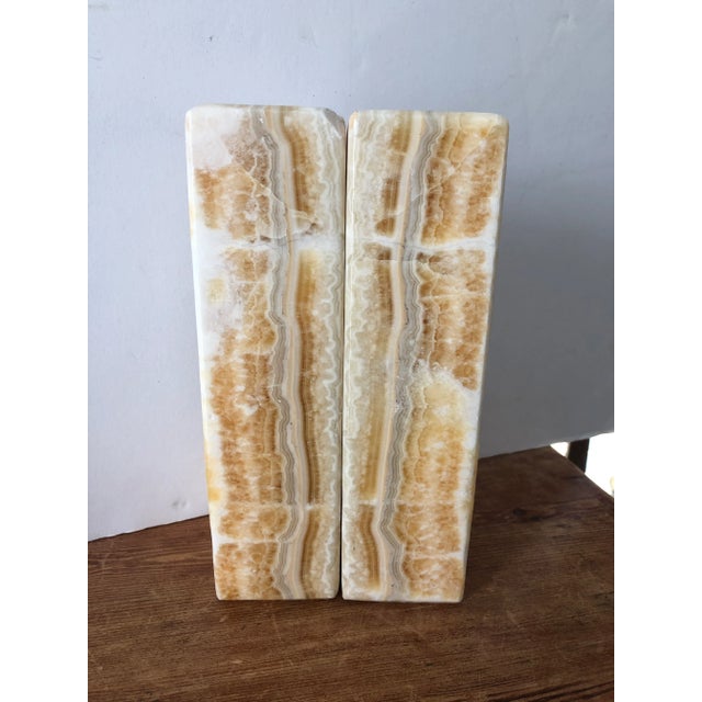 1980s 1980s Tall Stone Aztec Design Bookends - a Pair For Sale - Image 5 of 8