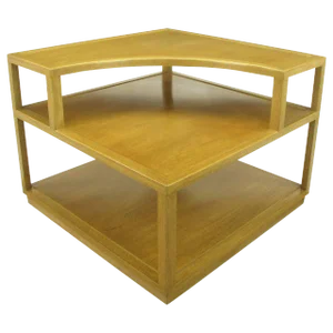 Edward Wormley Bleached Mahogany Corner Table for Dunbar