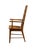Wood Unique Furniture Solid Oak Southwestern Mediterranean Ladderback Dining Arm Chair 5530 – American Fiesta Finish For Sale - Image 7 of 10