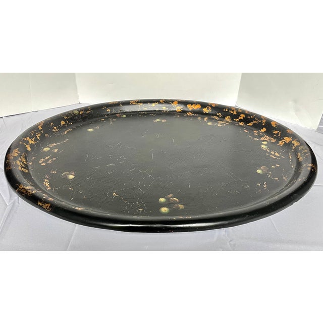 19th Century Ws Burton of London Papier Mache Tray For Sale - Image 4 of 14
