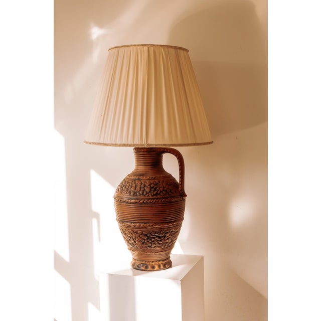 Vintage Ceramic Vase Lamp, West Germany, 1970s For Sale - Image 3 of 13