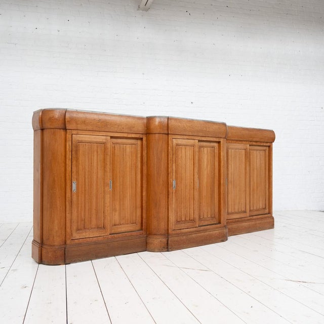 Wood Vintage French Art Deco Bar in Walnut and Marble, 1920 For Sale - Image 7 of 11
