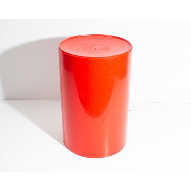 Mid-Century Modern Ingrid Ltd. Chicago Vintage Red Waste Basket For Sale - Image 3 of 7