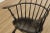 Vintage Custom Crafted Colonial Style Black Painted Windsor Armchair For Sale - Image 10 of 13