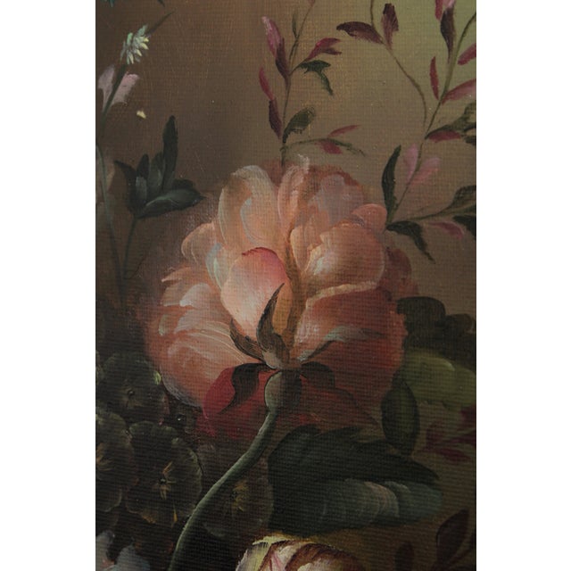 Artist Signed Framed Still Life Oil Paint on Canvas For Sale - Image 14 of 16