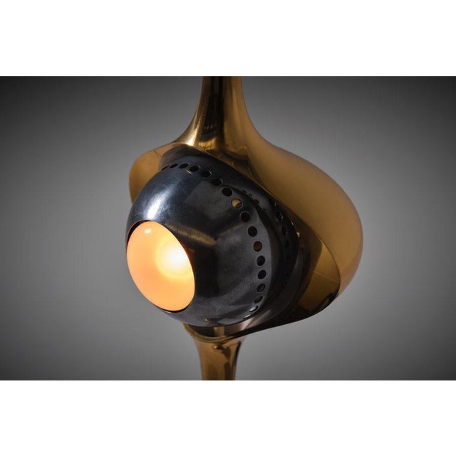 Cobra Table Lamp in Brass by Angelo Lelii for Arredoluce, Italy, 1962 For Sale - Image 4 of 15