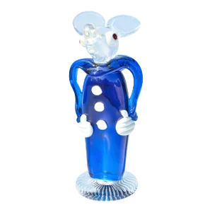 Vintage Archimede Seguso Murano Italian Art Glass Mouse Figurine