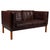 Brown 2-Seater Sofa attributed to Illum Wikkelsoe for Holger Christensen, 1960s For Sale - Image 8 of 8