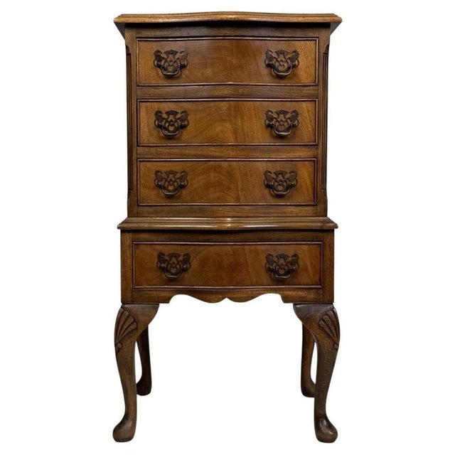 Small Antique Early 20th Century Mahogany Chest of Drawers For Sale - Image 12 of 12