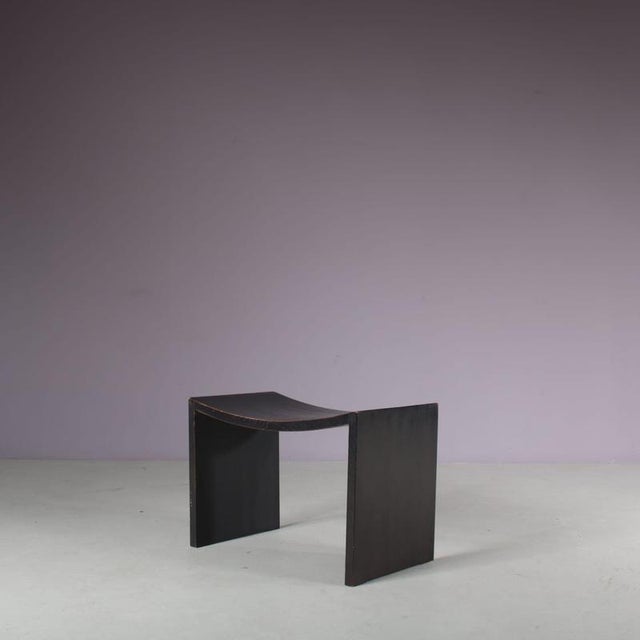 Brown Chiasso Stool by Danilo Silvestrin for Lambert, Germany, 1990s For Sale - Image 8 of 18