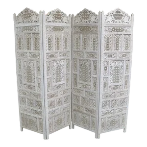 Anglo Indian Sandalwood Dressing Screen/Room Divider