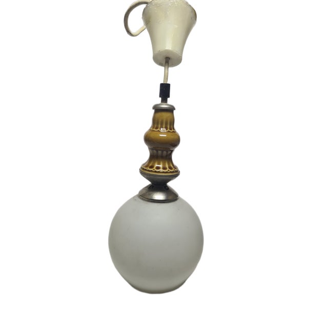 Postmodern Communist Pendant Lamp, Poland, 1970s For Sale - Image 9 of 10