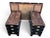 Antique British Campaign Style Executive Desk With Green Leather Writing Top For Sale - Image 15 of 15