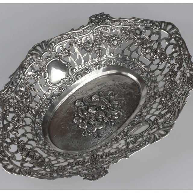 Decorative Silver Dish For Sale - Image 6 of 9