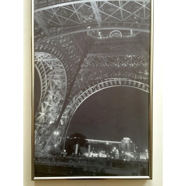 La Tour Eiffel Jim Alinder Vintage Black & White Photo Lithograph Print Framed Eiffel Tower Poster For Sale In Kansas City - Image 6 of 13