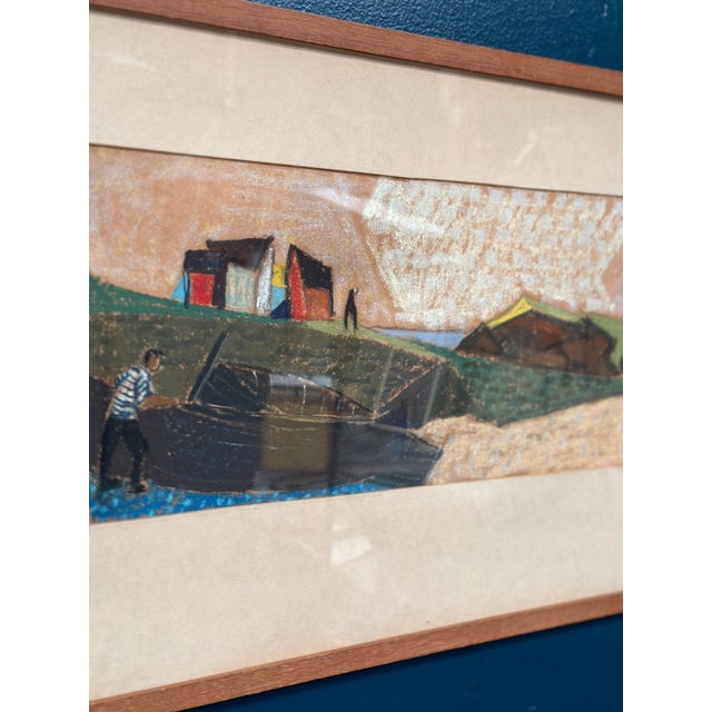 S. Rjellim, Shore, 1950s, Oil on Panel, Framed For Sale - Image 4 of 18