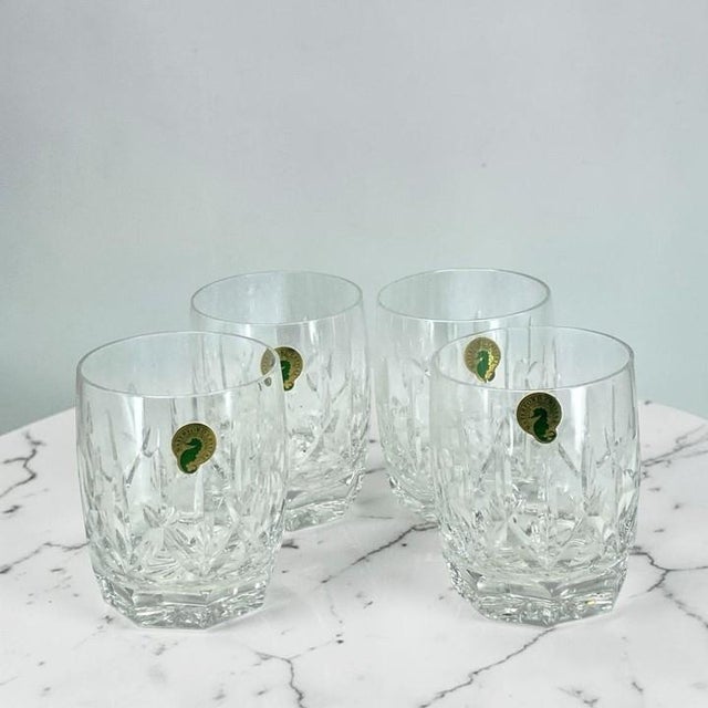 Waterford Crystal "Westhampton" Double Old-Fashioned Glasses Rocks - Set of 4 For Sale - Image 13 of 14