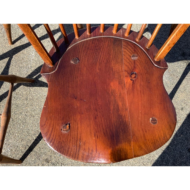 20th Century Dr Dimes Hoop Back Windsor Chairs Set of Four For Sale - Image 15 of 17