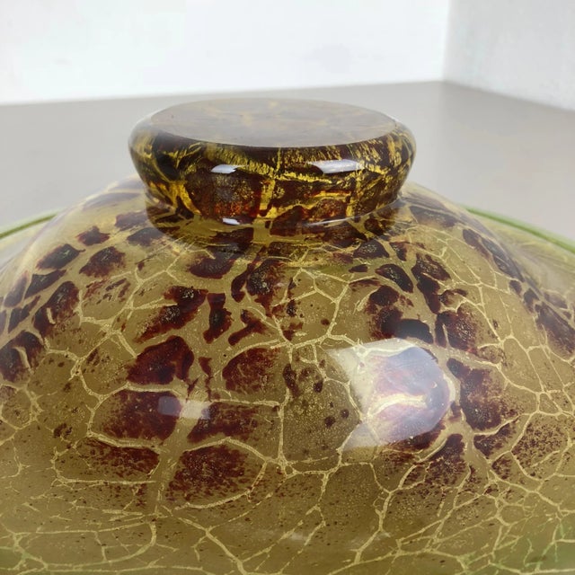 Mid-Century Modern Vintage German Glass Bowl by Karl Wiedmann for WMF For Sale - Image 3 of 14