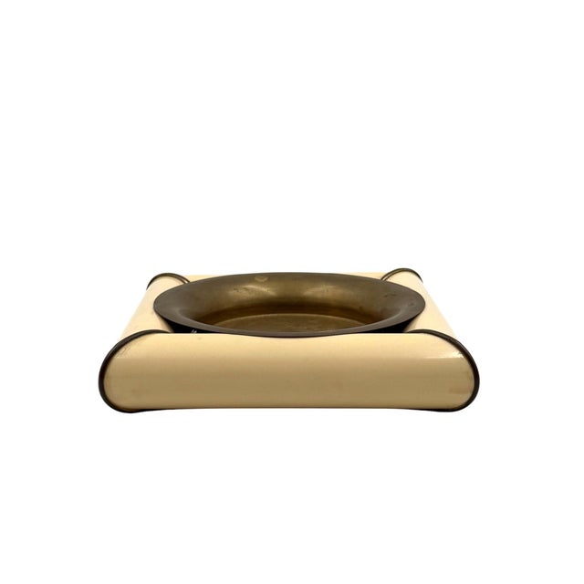 Mid-Century Modern Tommaso Barbi, Mid-Century Brass Ashtray, Italy 1970 For Sale - Image 3 of 8