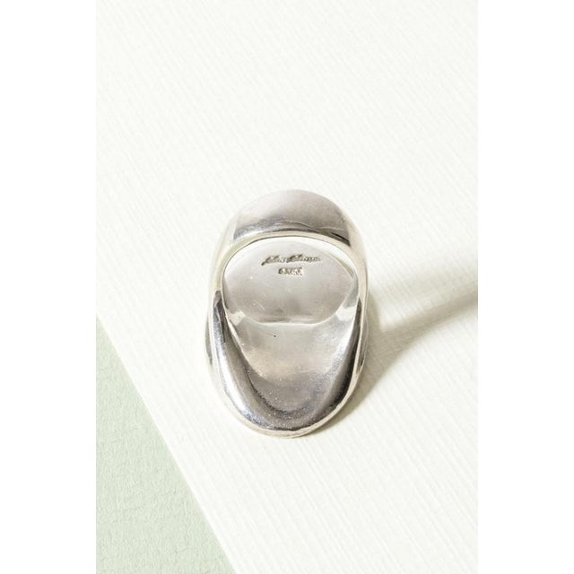Modernist Silver Ring from Hans Hansen, 1960s For Sale - Image 6 of 7
