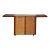 Mid Century Walnut Bar Cabinet With Sliding Top Extension and Cane Doors For Sale