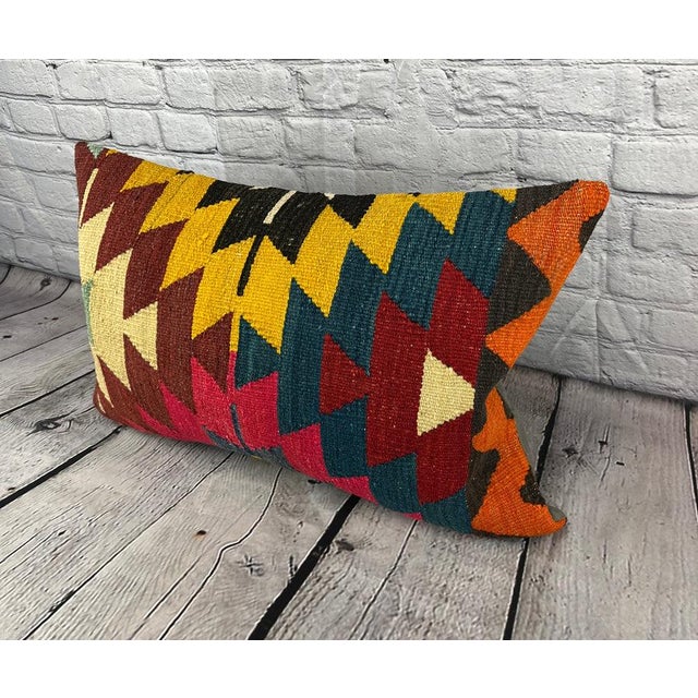 Vintage Pillow Case Turkish Kilim Pillow Decorative Kilim Pillow Dry cleaning only. PILLOW INSERT IS NOT INCLUDED