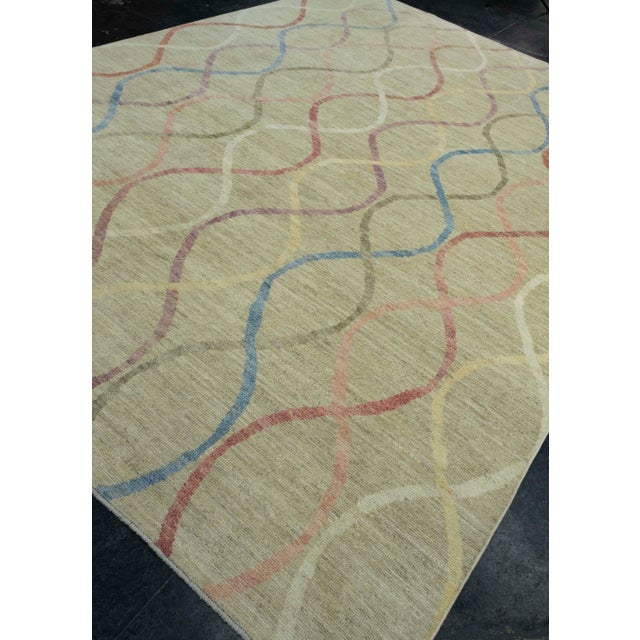 Turkish Turkish Oushak Rug 9'4" x 12'4" #18536 For Sale - Image 3 of 8