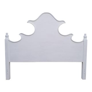 1980s Hollywood Regency Inspired King Size Headboard For Sale