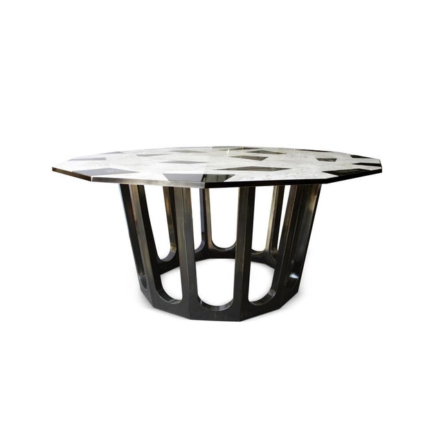Stone Northup Dining Table by Porus Studio For Sale - Image 7 of 8