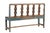 Vintage Indian Painted Teakwood Bench For Sale - Image 4 of 4