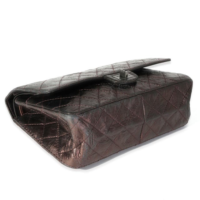 Contemporary Bronze Metallic Quilted 2.55 Reissue 226 Bag For Sale - Image 3 of 8